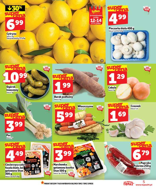 TOPAZ - gazetka promocyjna Gazetka od czwartku 08.01 do środy 14.01 - strona 5