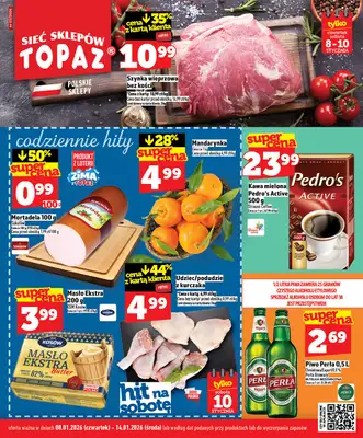TOPAZ - gazetka promocyjna Gazetka od czwartku 08.01 do środy 14.01