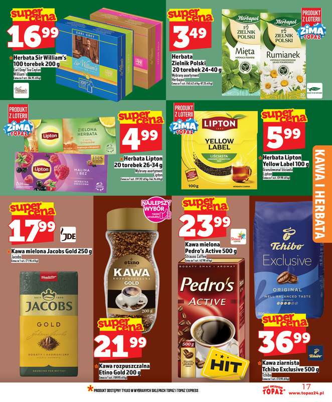 TOPAZ - gazetka promocyjna Gazetka od czwartku 08.01 do środy 14.01 - strona 17