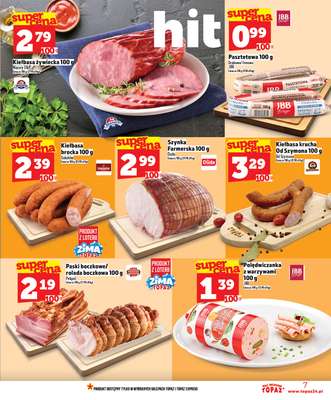 TOPAZ - gazetka promocyjna Gazetka od czwartku 08.01 do środy 14.01 - strona 7