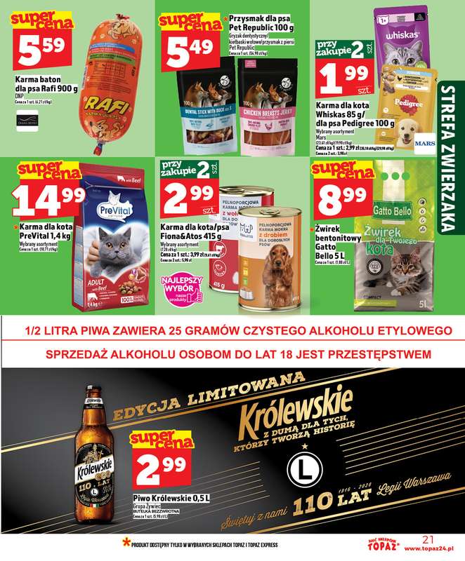 TOPAZ - gazetka promocyjna Gazetka od czwartku 08.01 do środy 14.01 - strona 21