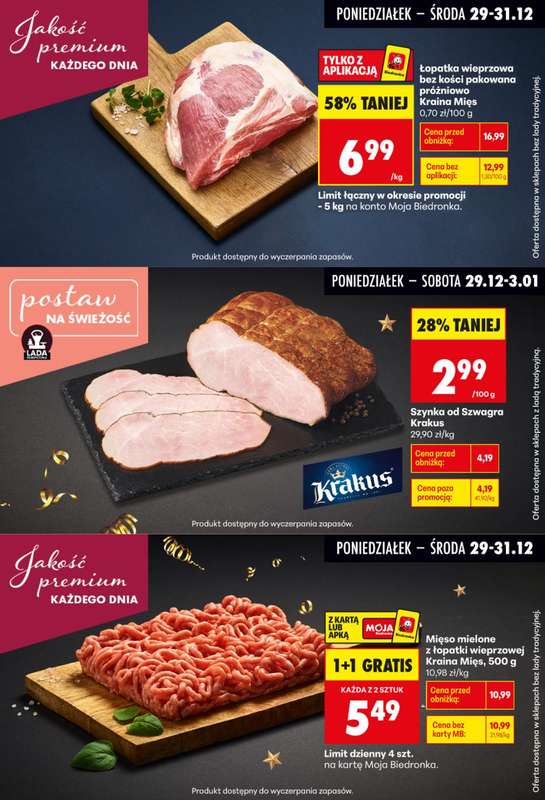 Biedronka - gazetka promocyjna Biedronkowe oszczędności od poniedziałku 29.12 do środy 31.12 - strona 4