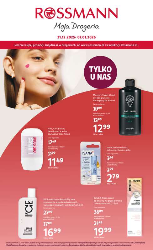Rossmann - gazetka promocyjna Gazetka od środy 31.12 do środy 07.01