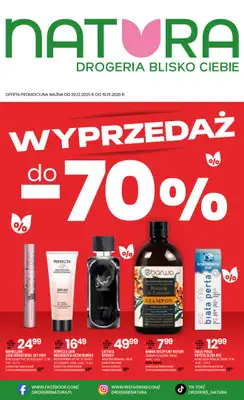 Drogerie Natura - gazetka promocyjna Gazetka od poniedziałku 29.12 do poniedziałku 19.01