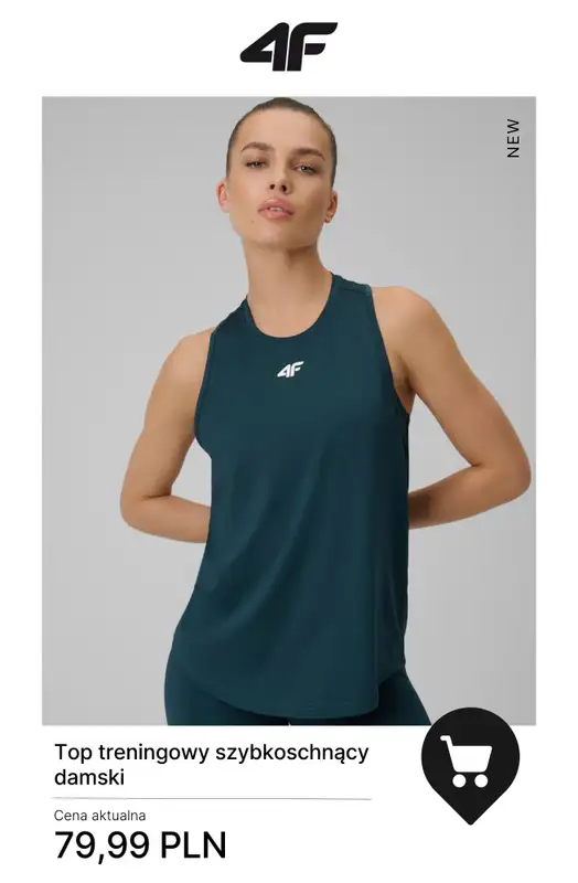 4F - gazetka promocyjna Nowa kolekcja treningowa dla niej   - strona 2
