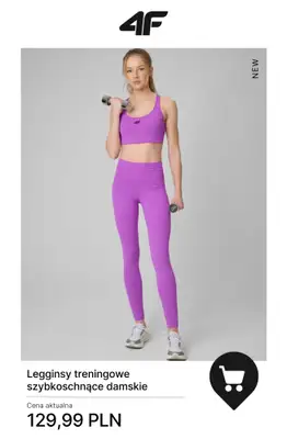 4F - gazetka promocyjna Nowa kolekcja treningowa dla niej od poniedziałku 29.12  - strona 6
