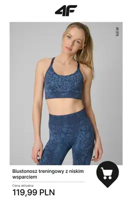 4F - gazetka promocyjna Nowa kolekcja treningowa dla niej od poniedziałku 29.12  - strona 8