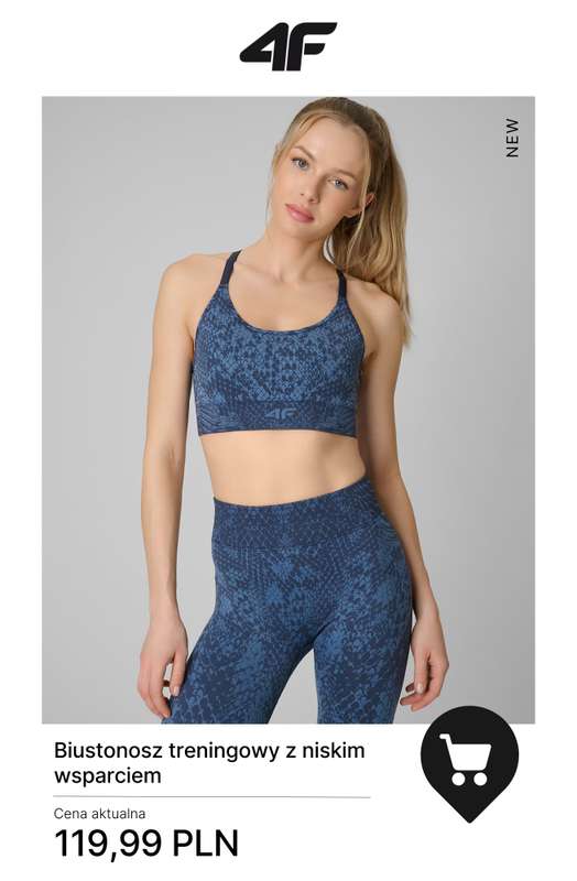 4F - gazetka promocyjna Nowa kolekcja treningowa dla niej od poniedziałku 29.12  - strona 8