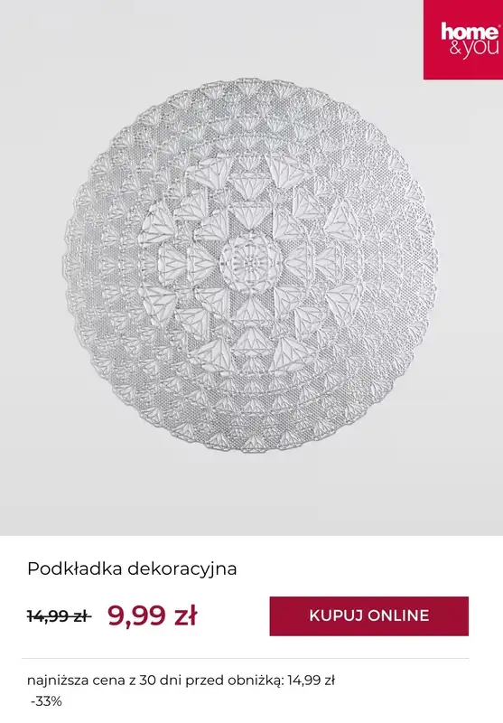 home&you - gazetka promocyjna Do -50% zimowa wyprzedaż od poniedziałku 29.12  - strona 4