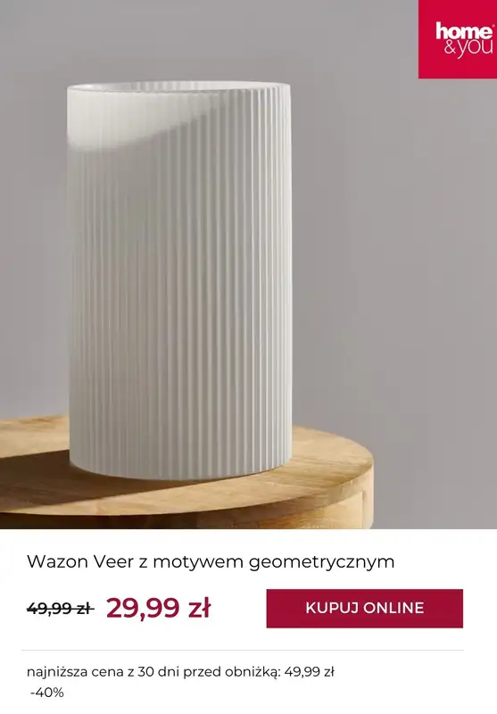 home&you - gazetka promocyjna Do -50% zimowa wyprzedaż od poniedziałku 29.12  - strona 2