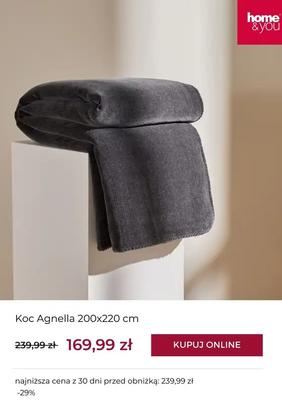 home&you - gazetka promocyjna Do -50% zimowa wyprzedaż od poniedziałku 29.12  - strona 5