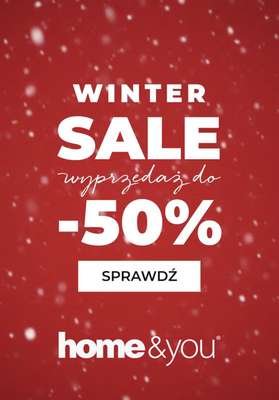 home&you - gazetka promocyjna Do -50% zimowa wyprzedaż od poniedziałku 29.12 