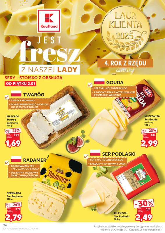 Kaufland - gazetka promocyjna Oferta Kaufland od piątku 02.01 do środy 07.01 - strona 24