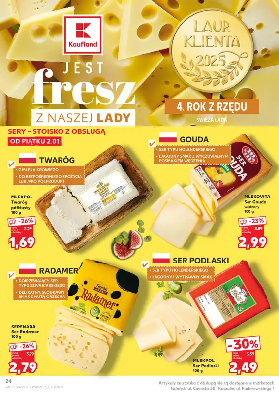 Kaufland - gazetka promocyjna Oferta Kaufland od piątku 02.01 do środy 07.01 - strona 24