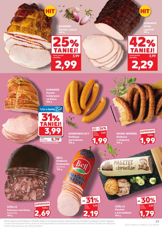 Kaufland - gazetka promocyjna Oferta Kaufland od piątku 02.01 do środy 07.01 - strona 23