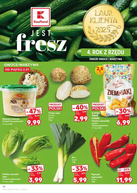 Kaufland - gazetka promocyjna Oferta Kaufland od piątku 02.01 do środy 07.01 - strona 18