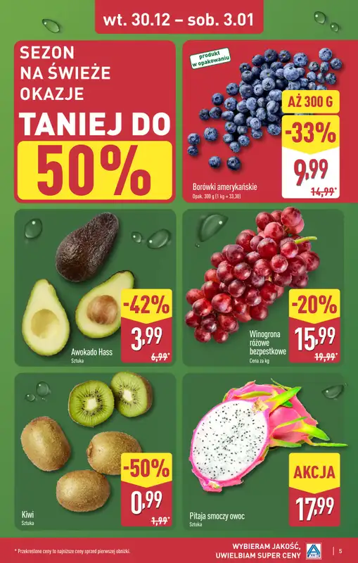 Aldi - gazetka promocyjna PRUSZKÓW: WIELKIE OTWARCIE już we wtorek: 30.12! od wtorku 30.12 do środy 31.12 - strona 5