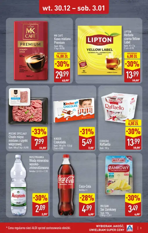 Aldi - gazetka promocyjna PRUSZKÓW: WIELKIE OTWARCIE już we wtorek: 30.12! od wtorku 30.12 do środy 31.12 - strona 3
