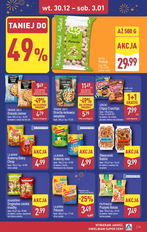 Aldi - gazetka promocyjna PRUSZKÓW: WIELKIE OTWARCIE już we wtorek: 30.12! od wtorku 30.12 do środy 31.12 - strona 17