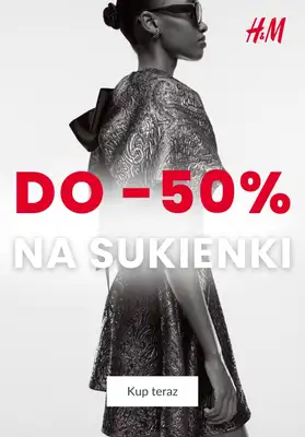 H&M - gazetka promocyjna Do -50% na sukienki od poniedziałku 29.12 