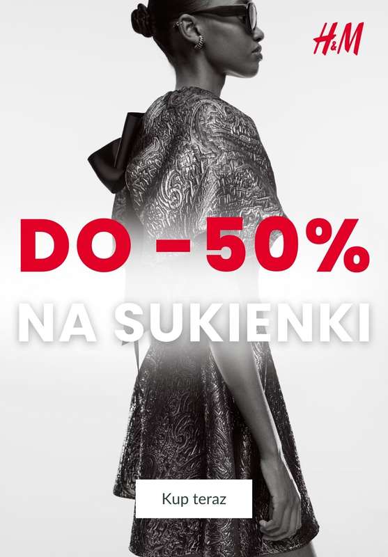 H&M - gazetka promocyjna Do -50% na sukienki od poniedziałku 29.12 