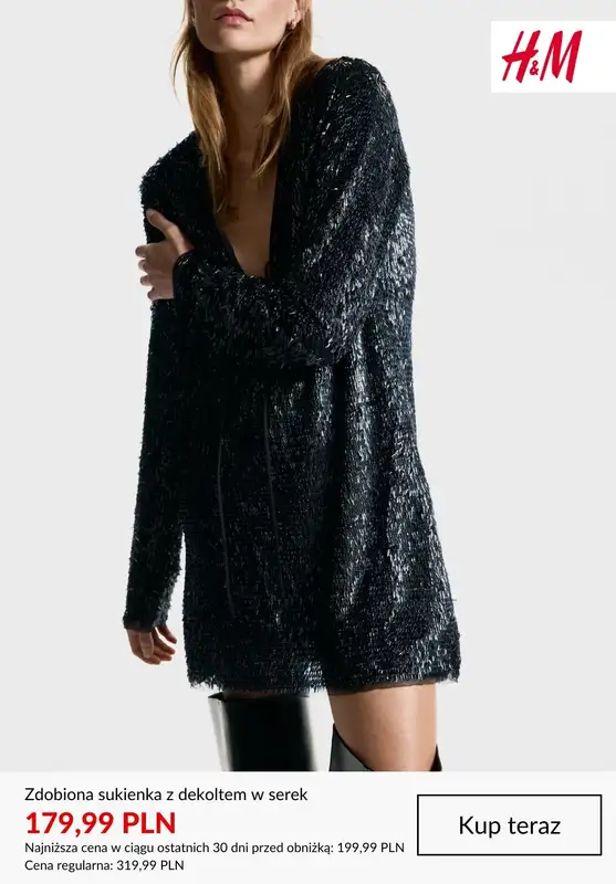 H&M - gazetka promocyjna Do -50% na sukienki od poniedziałku 29.12  - strona 6