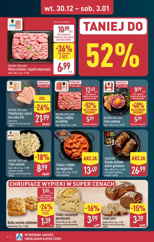 Aldi - gazetka promocyjna ŁÓDŹ: WIELKIE OTWARCIE już we wtorek: 30.12! od wtorku 30.12 do środy 31.12 - strona 6