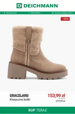 Deichmann - gazetka promocyjna Do -50% botki na obcasie od poniedziałku 29.12  - strona 2