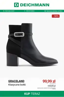 Deichmann - gazetka promocyjna Do -50% botki na obcasie od poniedziałku 29.12  - strona 6