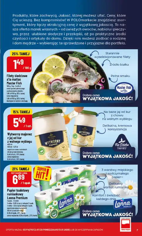 POLOmarket - gazetka promocyjna Gazetka od piątku 02.01 do poniedziałku 05.01 - strona 7