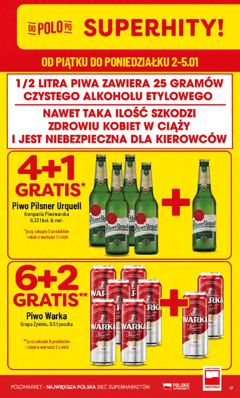 POLOmarket - gazetka promocyjna Gazetka od piątku 02.01 do poniedziałku 05.01 - strona 17