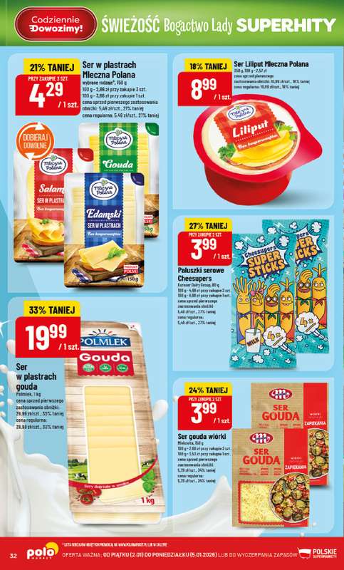 POLOmarket - gazetka promocyjna Gazetka od piątku 02.01 do poniedziałku 05.01 - strona 32