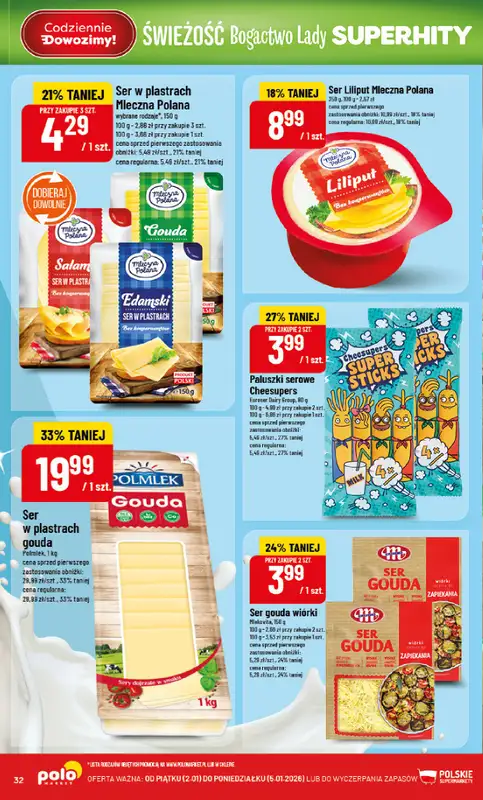 POLOmarket - gazetka promocyjna Gazetka od piątku 02.01 do poniedziałku 05.01 - strona 32