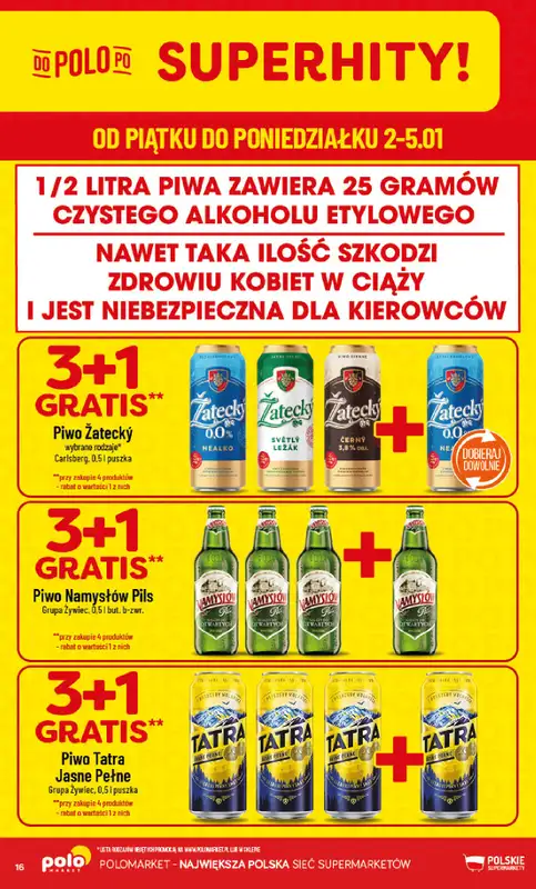 POLOmarket - gazetka promocyjna Gazetka od piątku 02.01 do poniedziałku 05.01 - strona 16