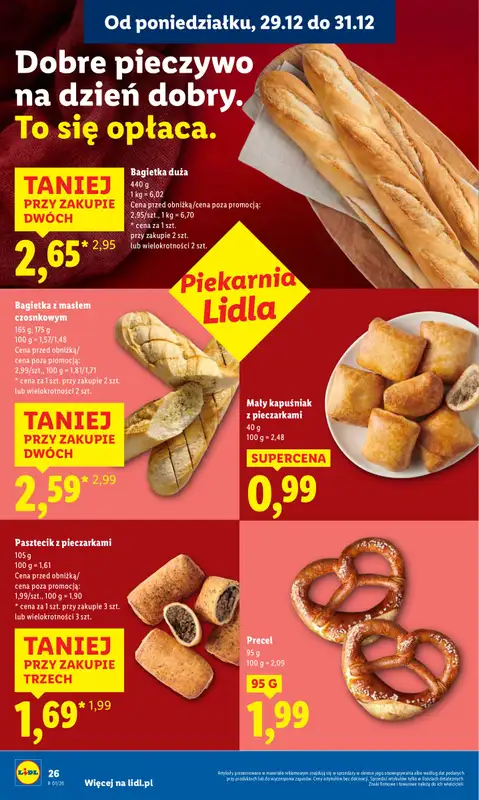 Lidl - gazetka promocyjna Oferta od poniedziałku od poniedziałku 29.12 do środy 31.12 - strona 26