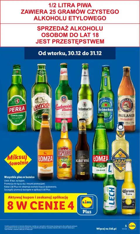 Lidl - gazetka promocyjna Oferta od poniedziałku od poniedziałku 29.12 do środy 31.12 - strona 5