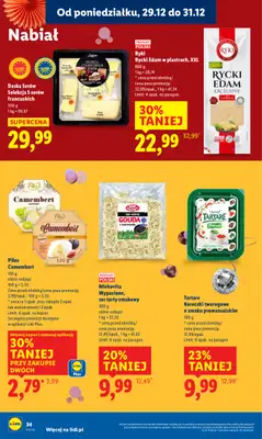 Lidl - gazetka promocyjna Oferta od poniedziałku od poniedziałku 29.12 do środy 31.12 - strona 34