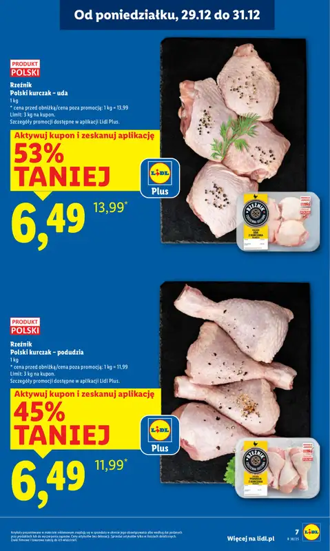 Lidl - gazetka promocyjna Oferta od poniedziałku od poniedziałku 29.12 do środy 31.12 - strona 7