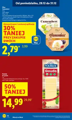 Lidl - gazetka promocyjna Oferta od poniedziałku od poniedziałku 29.12 do środy 31.12 - strona 10