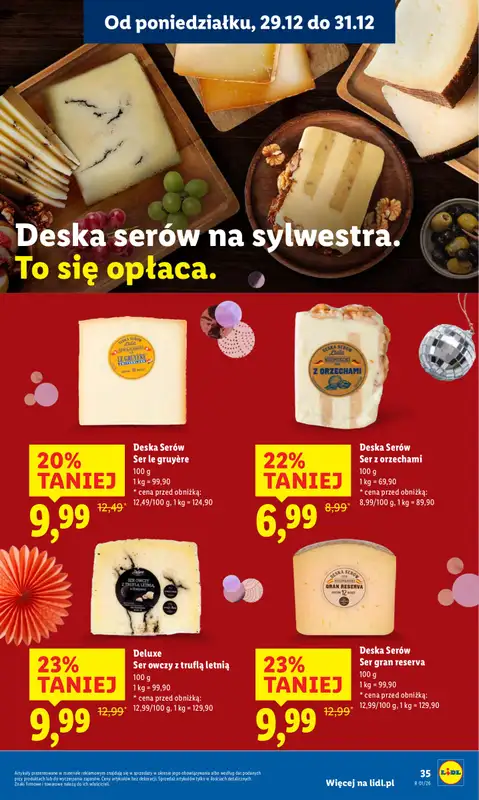 Lidl - gazetka promocyjna Oferta od poniedziałku od poniedziałku 29.12 do środy 31.12 - strona 35