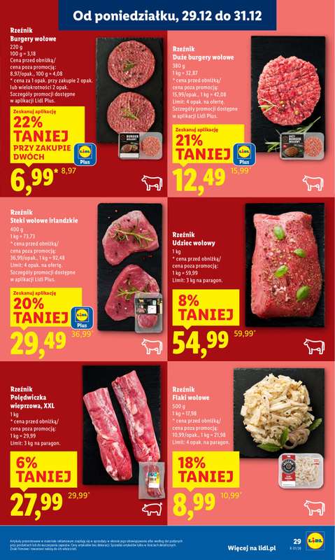 Lidl - gazetka promocyjna Oferta od poniedziałku od poniedziałku 29.12 do środy 31.12 - strona 29