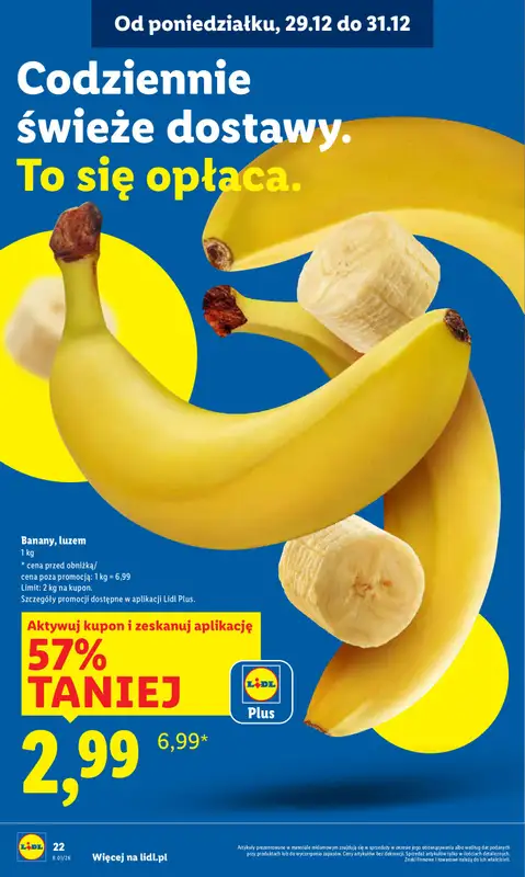 Lidl - gazetka promocyjna Oferta od poniedziałku od poniedziałku 29.12 do środy 31.12 - strona 22