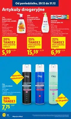 Lidl - gazetka promocyjna Oferta od poniedziałku od poniedziałku 29.12 do środy 31.12 - strona 58