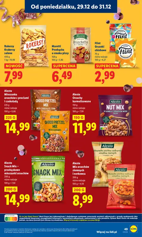 Lidl - gazetka promocyjna Oferta od poniedziałku od poniedziałku 29.12 do środy 31.12 - strona 49