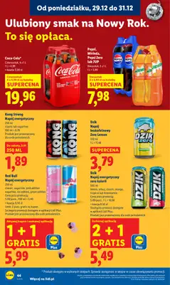 Lidl - gazetka promocyjna Oferta od poniedziałku od poniedziałku 29.12 do środy 31.12 - strona 44