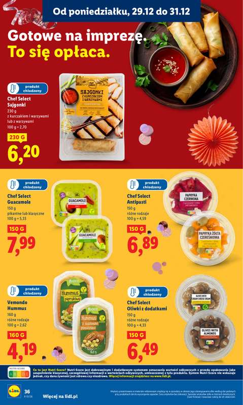 Lidl - gazetka promocyjna Oferta od poniedziałku od poniedziałku 29.12 do środy 31.12 - strona 36