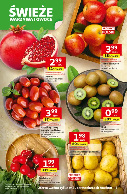 Auchan - gazetka promocyjna Wielkie Przeboje Cenowe Supermarket   - strona 3