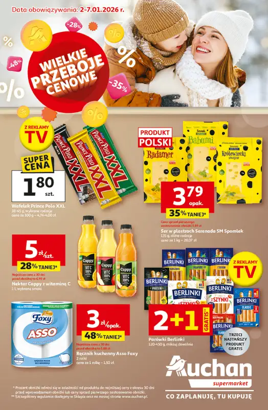Auchan - gazetka promocyjna Wielkie Przeboje Cenowe Supermarket  