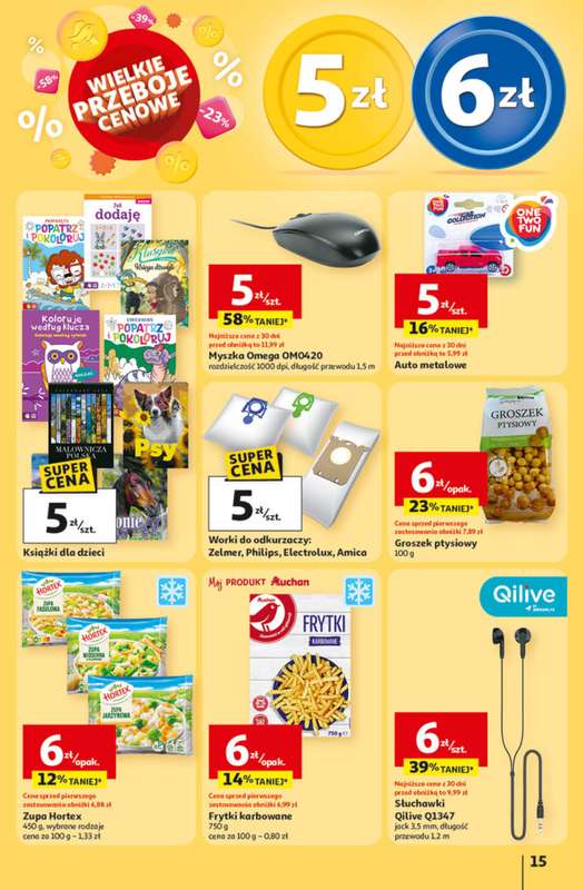Auchan - gazetka promocyjna Wielkie Przeboje Cenowe Hipermarket od piątku 02.01 do środy 07.01 - strona 15