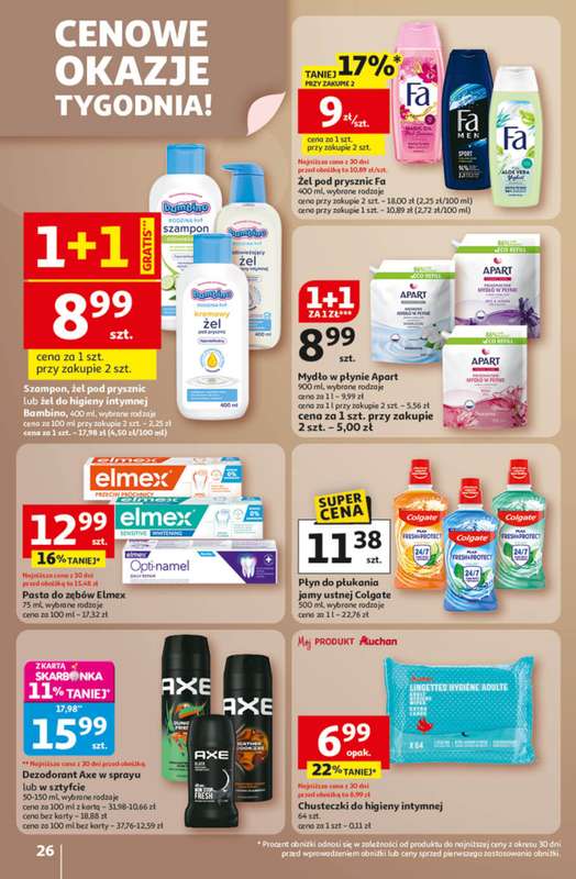 Auchan - gazetka promocyjna Wielkie Przeboje Cenowe Hipermarket od piątku 02.01 do środy 07.01 - strona 26